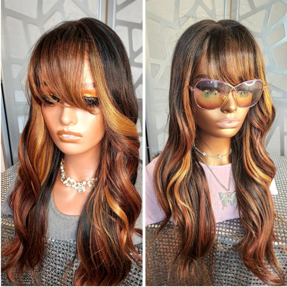 Ombre 13x4 Human Hair Blend Wig